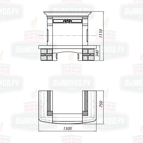 Облицовка TALENCE SR, с каменной балкой (Supra-Russia)