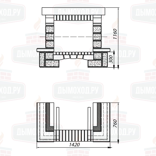 Облицовка BELLERIVE SR, с деревянной балкой (Supra-Russia)
