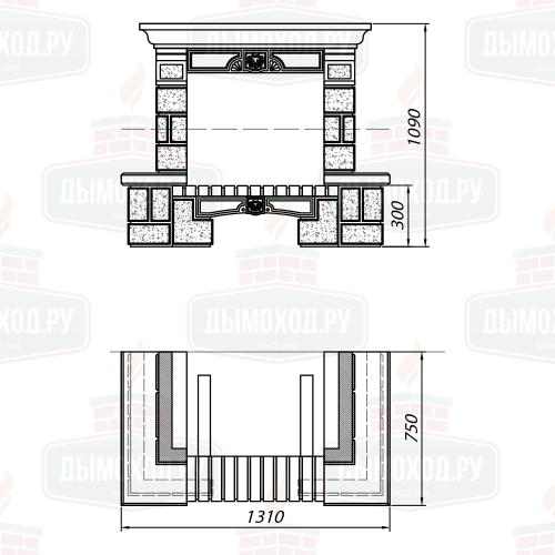 Облицовка SARDANE SR, с каменной балкой (Supra-Russia)