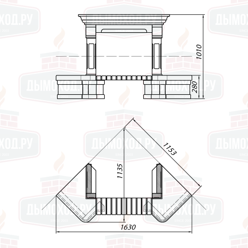 Облицовка TANGO SR, с каменной балкой (Supra-Russia)