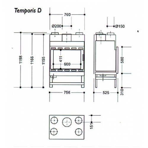 Топка TEMPORIS 2D (Supra)