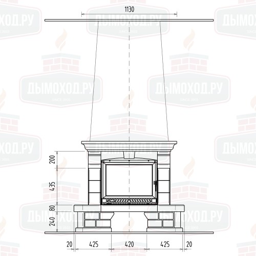 Облицовка ORIANE, белая (Supra)