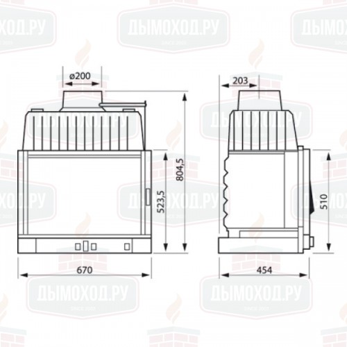 Каминная топка ALTIMA 105 (Supra)