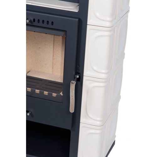 Печь BORGHOLM TOP CERAMIC, чёрный/керамика слоновая кость (Thorma)