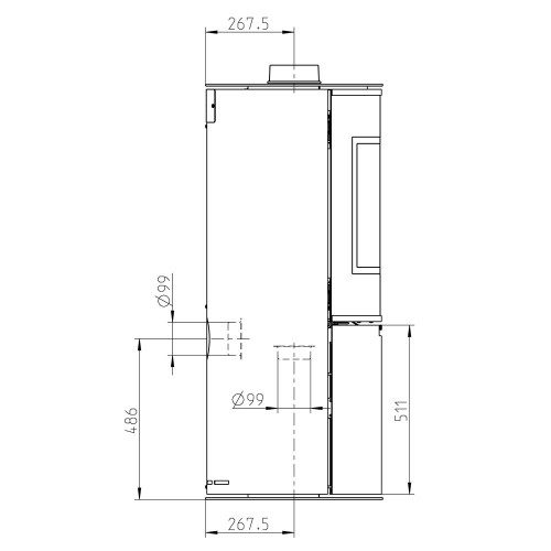 Печь ZARAGOZA PLUS, чёрная (Thorma)