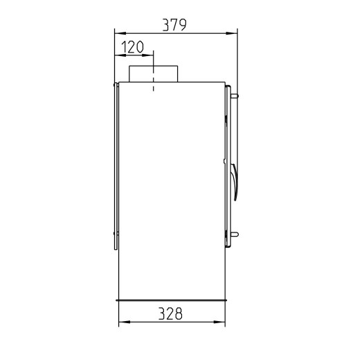 Печь SKAL II, чёрный (Thorma)
