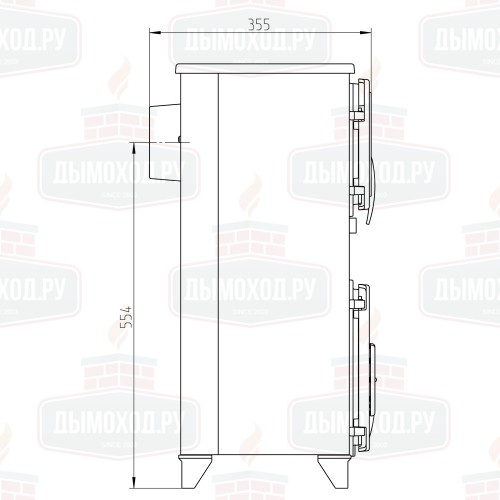 Печь FILEX-HB, бордовый (Thorma)