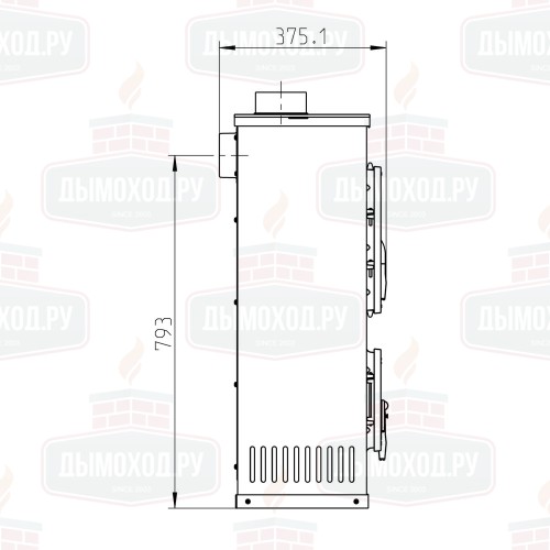 Печь VERONA B TOP, бежевая (Thorma)