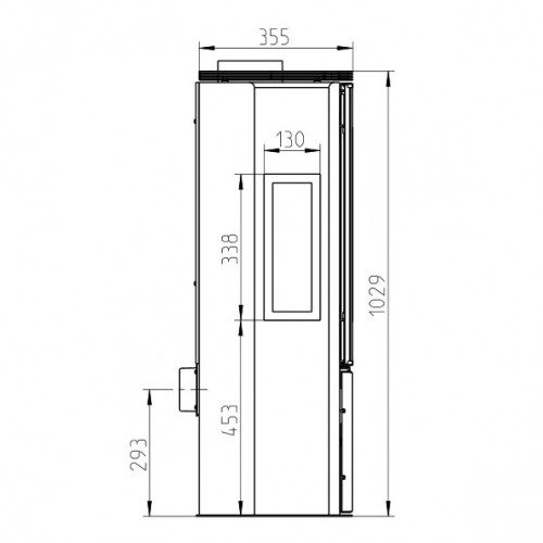 Печь WIESBADEN, чёрный (Thorma)
