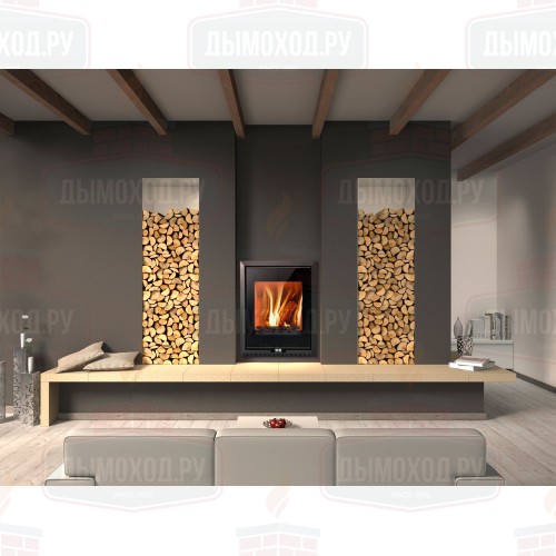 Каминная топка ALICANTE, чёрная (Thorma)