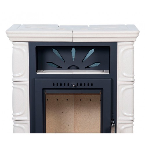 Печь BORGHOLM TOP CERAMIC, чёрный/керамика слоновая кость (Thorma)