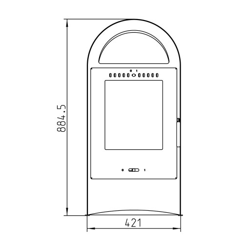 Печь BASEL II, чёрный (Thorma)