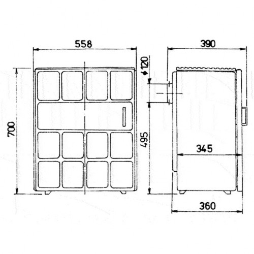 Печь FILEX, коричневая (Thorma)