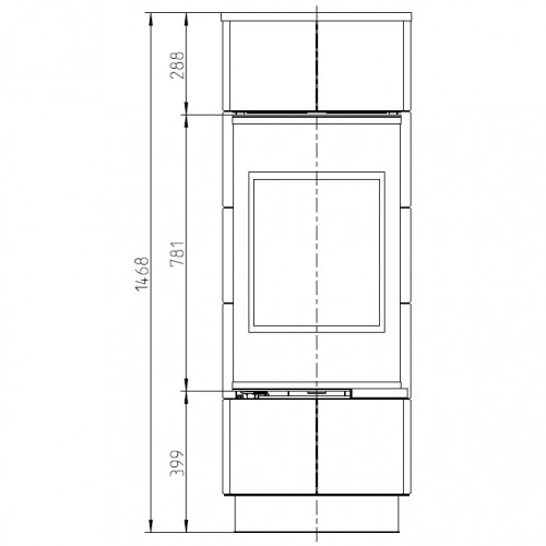 Печь ATIKA PLUS CERAMIC, чёрный (Thorma)