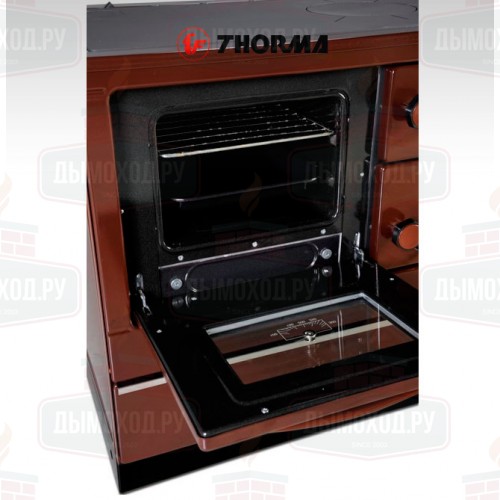 Печь-плита OKONOM 85/FIKO DELUXE, левая, коричневый (Thorma)