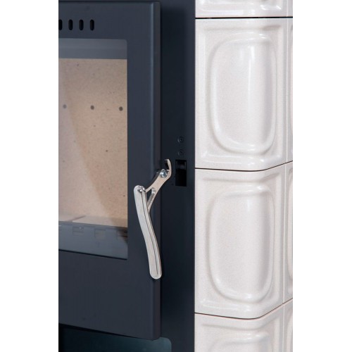 Печь BORGHOLM TOP CERAMIC, чёрный/керамика слоновая кость (Thorma)