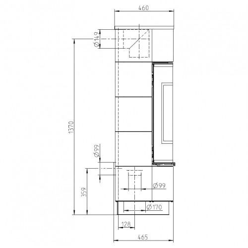 Печь ATIKA CERAMIC, белый (Thorma)