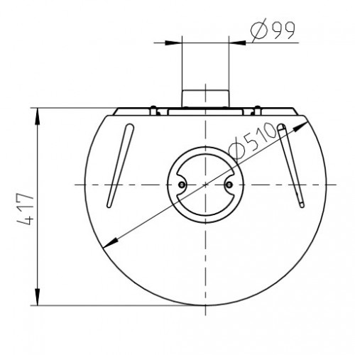 Печь ANDORRA II, серый (Thorma)