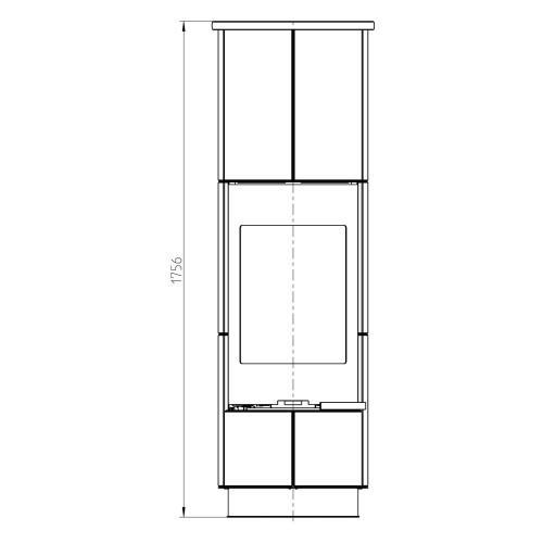 Печь DELIA STANDARD SERPENTINO, с аккумулирующими камнями, чёрная (Thorma)