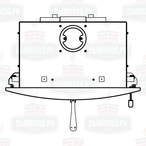 Каминная топка LIVORNO, чёрная (Thorma)