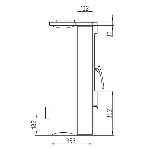 Печь ALVESTA II, серый/стеатит (Thorma)