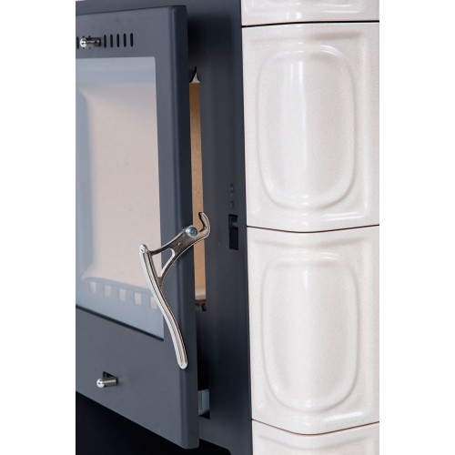 Печь BORGHOLM TOP CERAMIC, чёрный/керамика слоновая кость (Thorma)