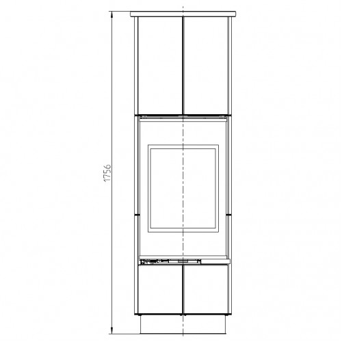 Печь DELIA PLUS SERPENTINO, чёрный, с аккумулирующими камнями (Thorma)