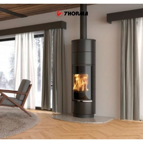 Печь DELIA PLUS CERAMIC, с аккумулирующими камнями, чёрный/керамика чёрная (Thorma)