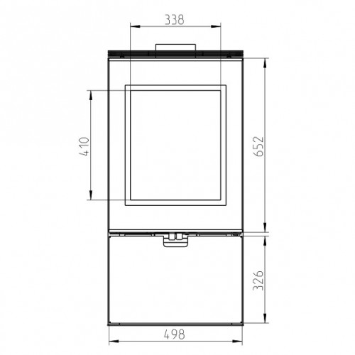 Печь WIESBADEN, чёрный (Thorma)