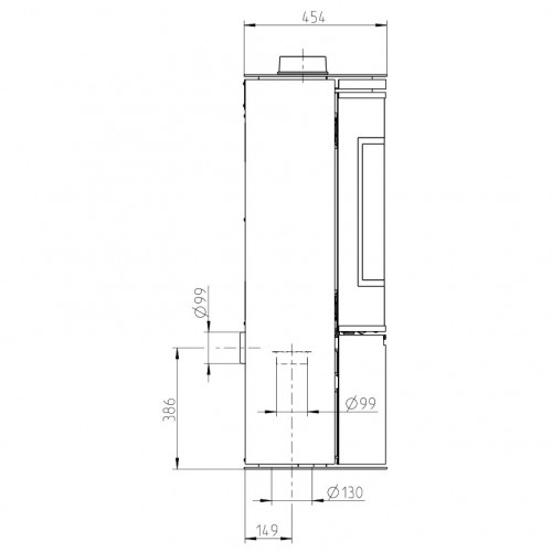 Печь TOLEDO EXCLUSIVE, чёрный (Thorma)