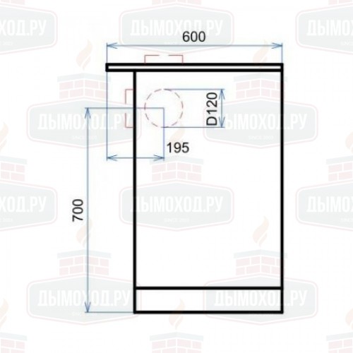Печь-плита OKONOM75/FIKO DELUXE, левая, белый (Thorma)
