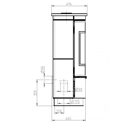 Печь ANDORRA PLUS SERPENTINO (Thorma)