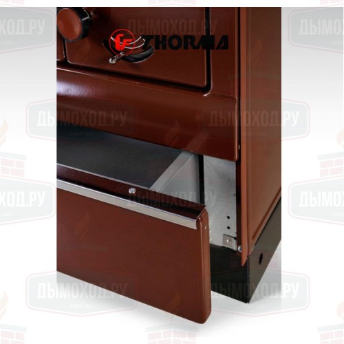 Печь-плита OKONOM 85/FIKO DELUXE, левая, коричневый (Thorma)