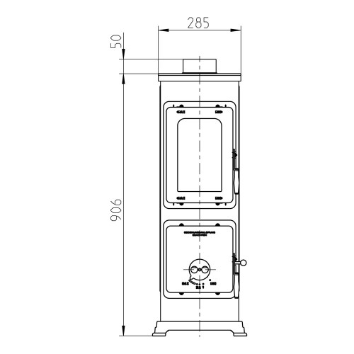 Печь BOZEN B TOP, бежевая (Thorma)