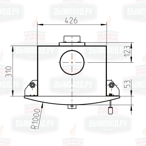 Каминная топка VALENCIA, чёрная (Thorma)