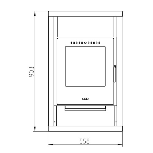 Печь HORBY, серый (Thorma)