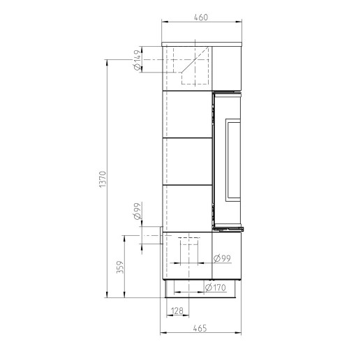 Печь ATIKA STANDARD CERAMIC, с аккумулирующими камнями (Thorma)