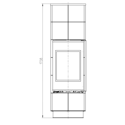 Печь DELIA CERAMIC EXTRA BLACK/BLACK SHINY (Thorma)