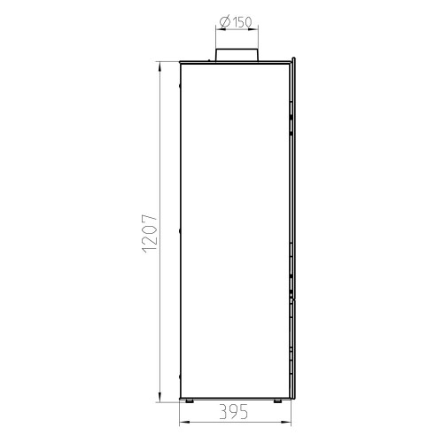 Печь STAVANGER Steel, чёрный (Thorma)