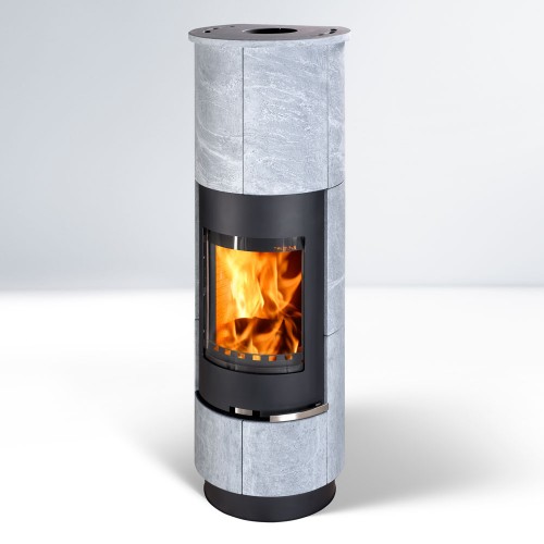 Печь DELIA STANDARD SERPENTINO, с аккумулирующими камнями, чёрная (Thorma)