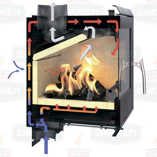 Каминная топка LANDSCAPE, чёрная (Thorma)