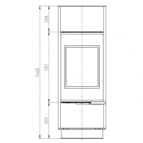 Печь ATIKA STEEL, с аккумулирующими камнями, чёрный (Thorma)
