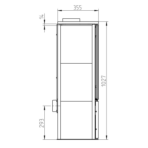 Печь CREMONA TOP, чёрный/черная керамика (Thorma)