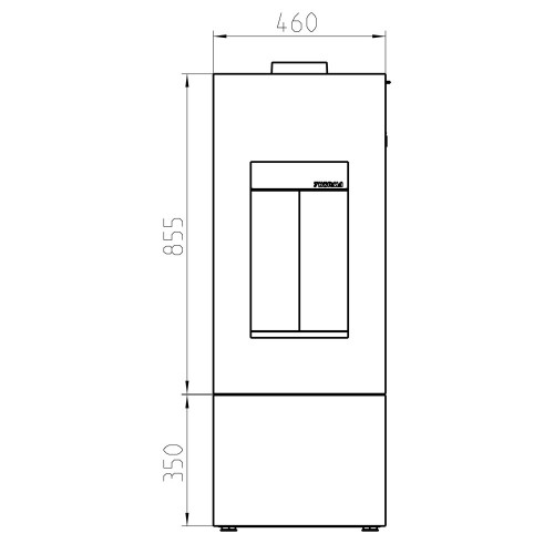 Печь STAVANGER Steel, чёрный (Thorma)