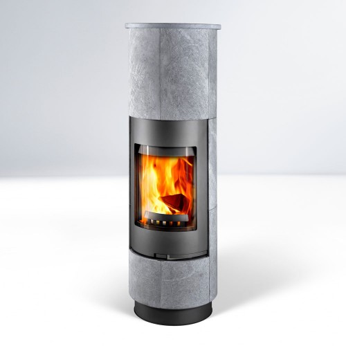 Печь DELIA STANDARD SERPENTINO, с аккумулирующими камнями, чёрная (Thorma)