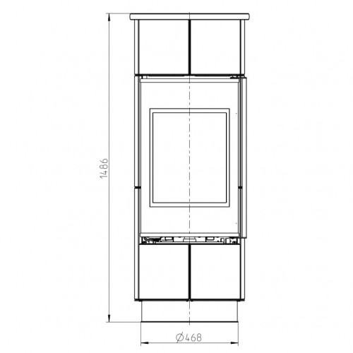 Печь ATIKA EXTRA SERPENTINO, с аккумулирующими камнями (Thorma)