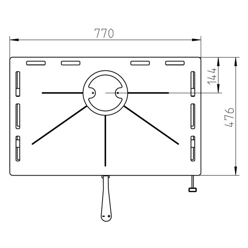Печь BILBAO UNI, чёрная (Thorma)