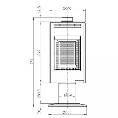 Печь ANDORRA II EXCLUSIVE, чёрный (Thorma)