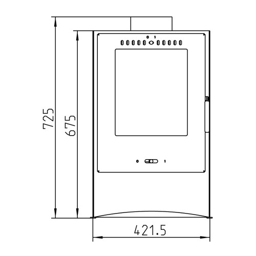 Печь SKAL II, чёрный (Thorma)