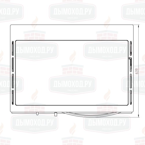 Печь-плита OKONOM 85/FIKO Excellent H, правая, чёрный (Thorma)